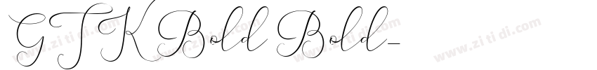 GTK Bold Bold字体转换
